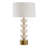 Everly Quinn Hickmon Travertine Table Lamp