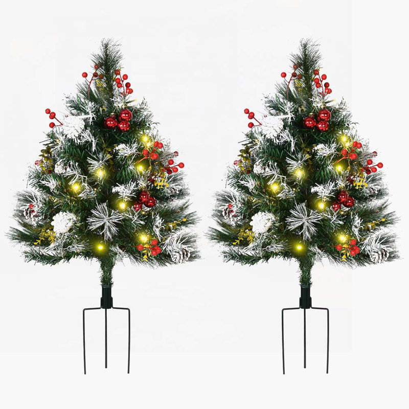 Arbre de Noël artificiel pré-éclairé 2,5 pi avec 2 entrées 2,5 pi