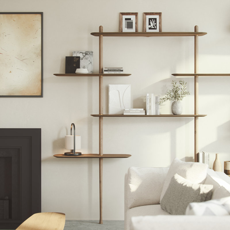 Axis 3 Shelving System, Walnut, 83.5'' H X 106.3'' W X 11.8'' D