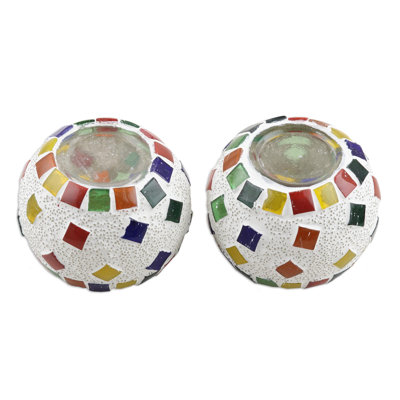 2.6'' H Glass Tabletop Tealight Holder