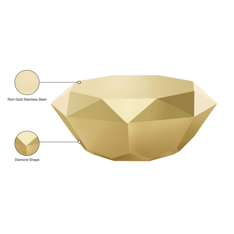 Suki Coffee Table, Gold