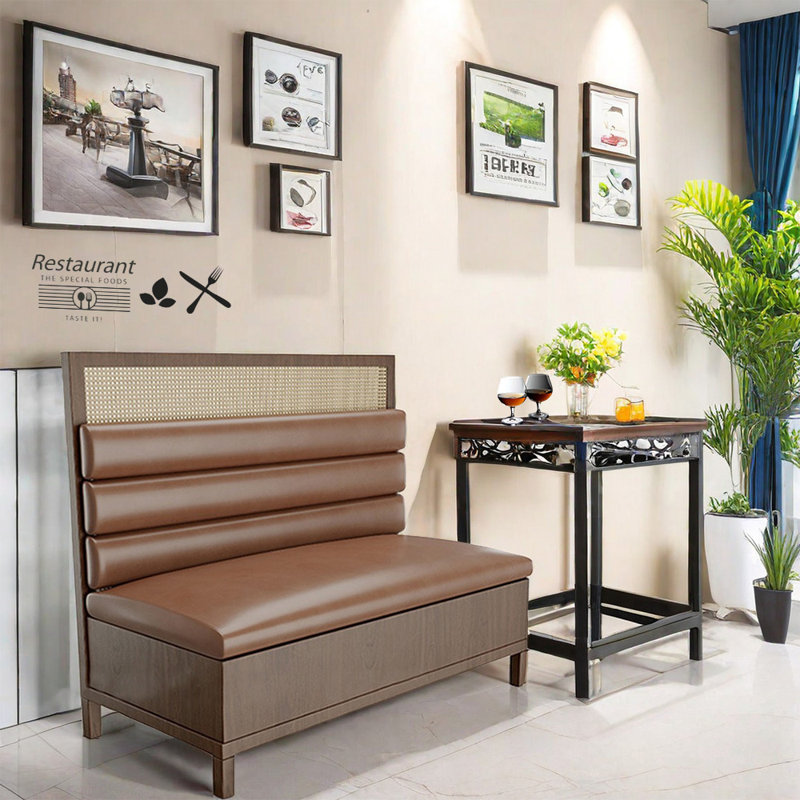 Banc rembourré en similicuir