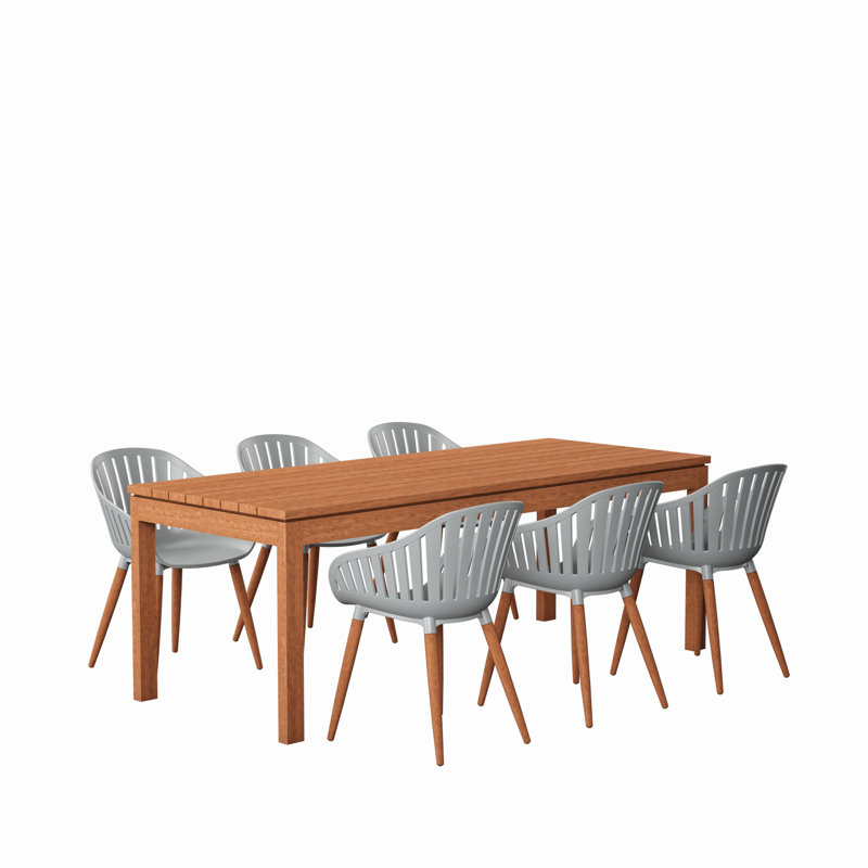 Ensemble de salle à manger rectangulaire pour 6 personnes 82 po Anautica