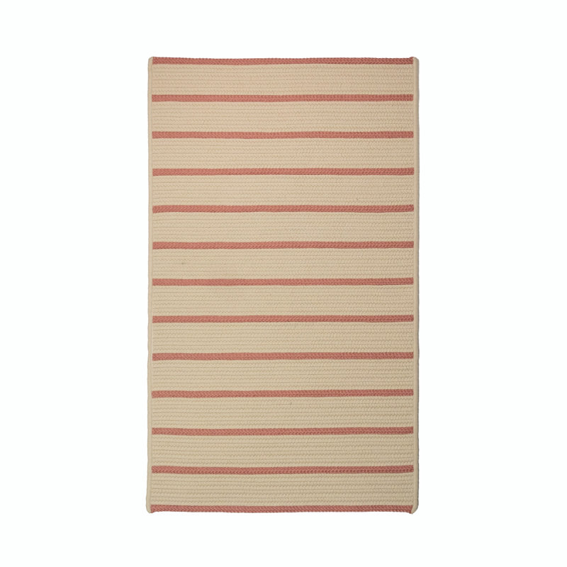 Tapis rectangulaire intérieur / extérieur en polypropylène tressé à la machine Kemondre, Rectangle 7 pi x 9 pi