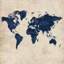 «Blue Earth» - reproduction matte encadrée pour la décoration intérieure-1197639864-1197639871