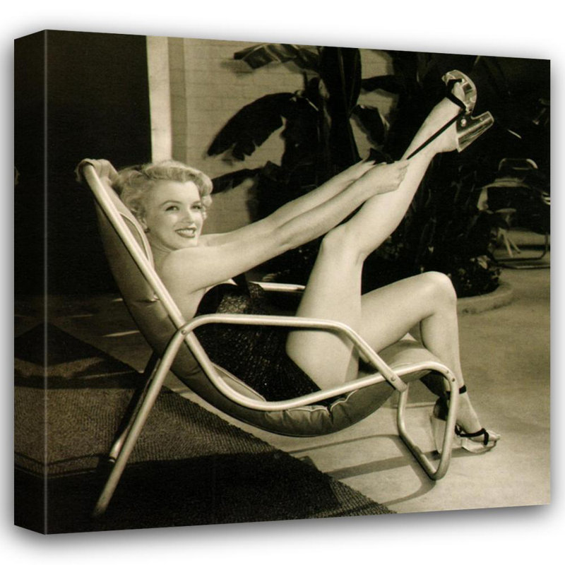 Marilyn Monroe, Poolside, 15" H x 15" W