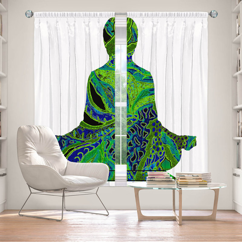 Rideau en polyester Binal, L 40 po x L 82 po