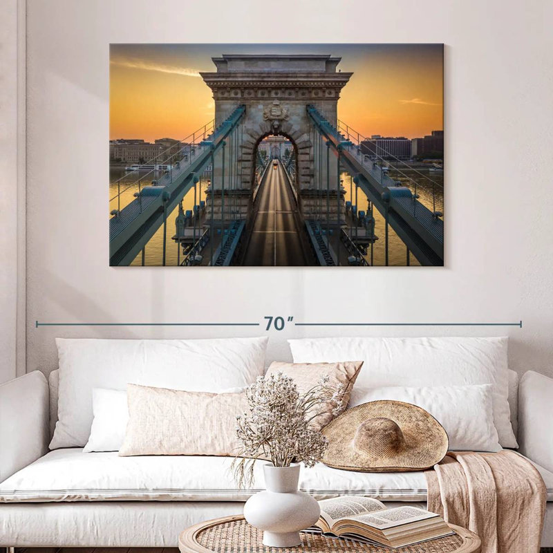 Pont à chaînes Kavia Szechenyi, H 32 po x l 48 po