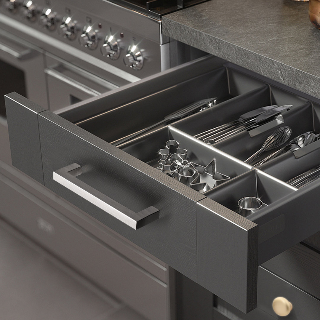 Stainless Steel Square Kitchen 5" Center to Center Bar Pull Multipack (Set of 30) Probrico 