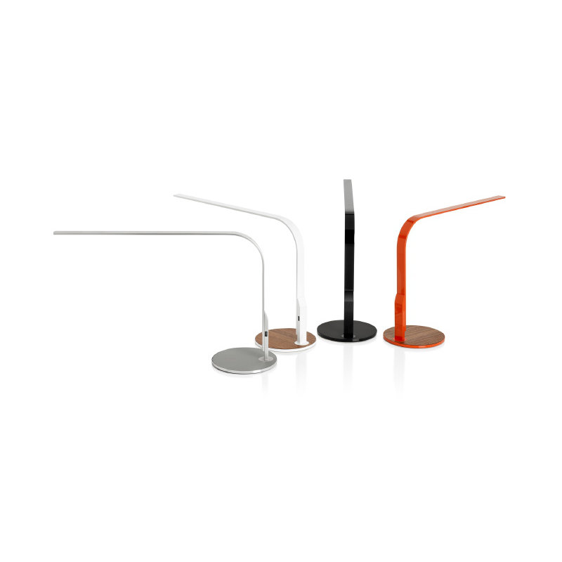 Lim 360 Table Lamp, Walnut, White