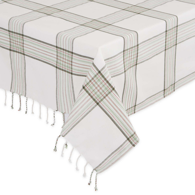 Rasc Rectangle Plaid Cotton Tablecloth Weight, 60" x 84"