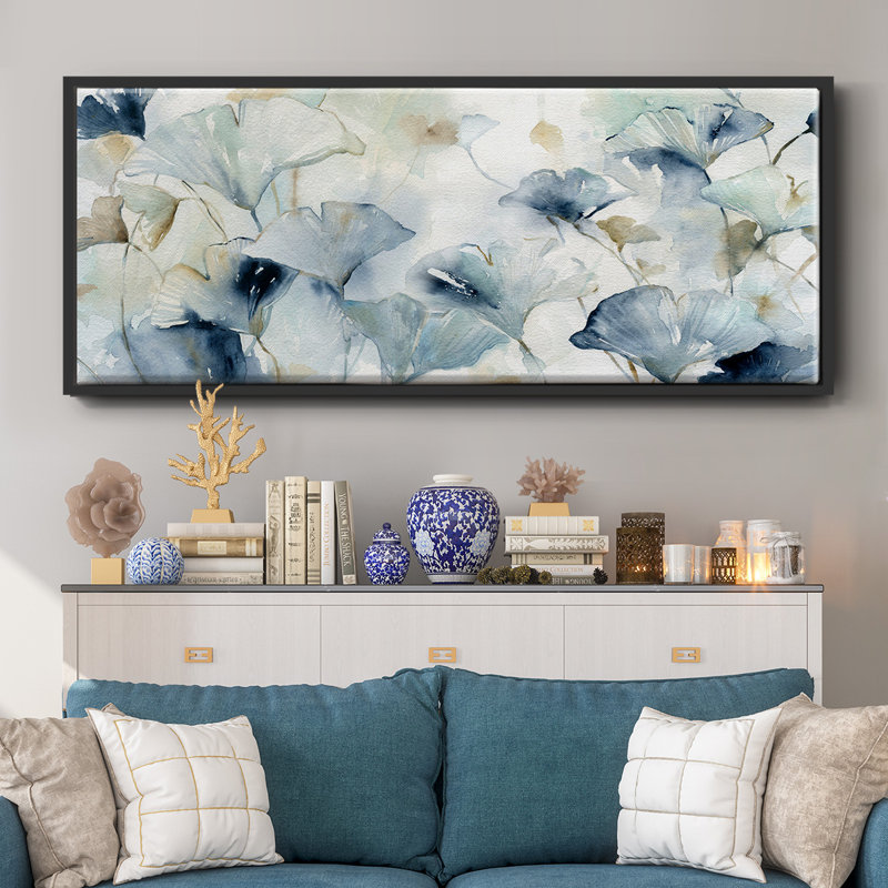 Glorious Gingko- Framed Canvas, 20" H x 50" W