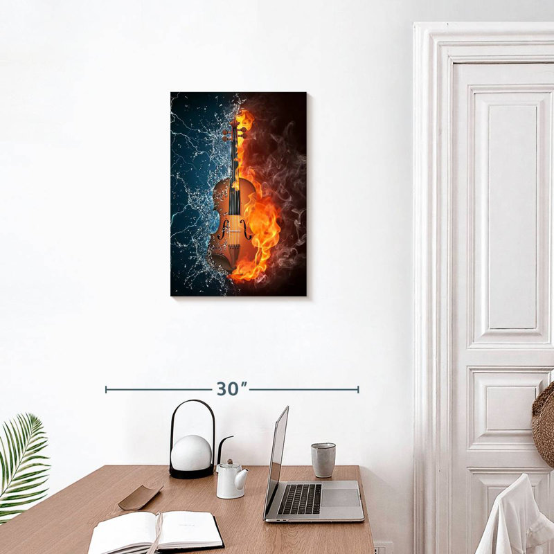Violon Abarca Water and Fire, H 24 po x l 16 po