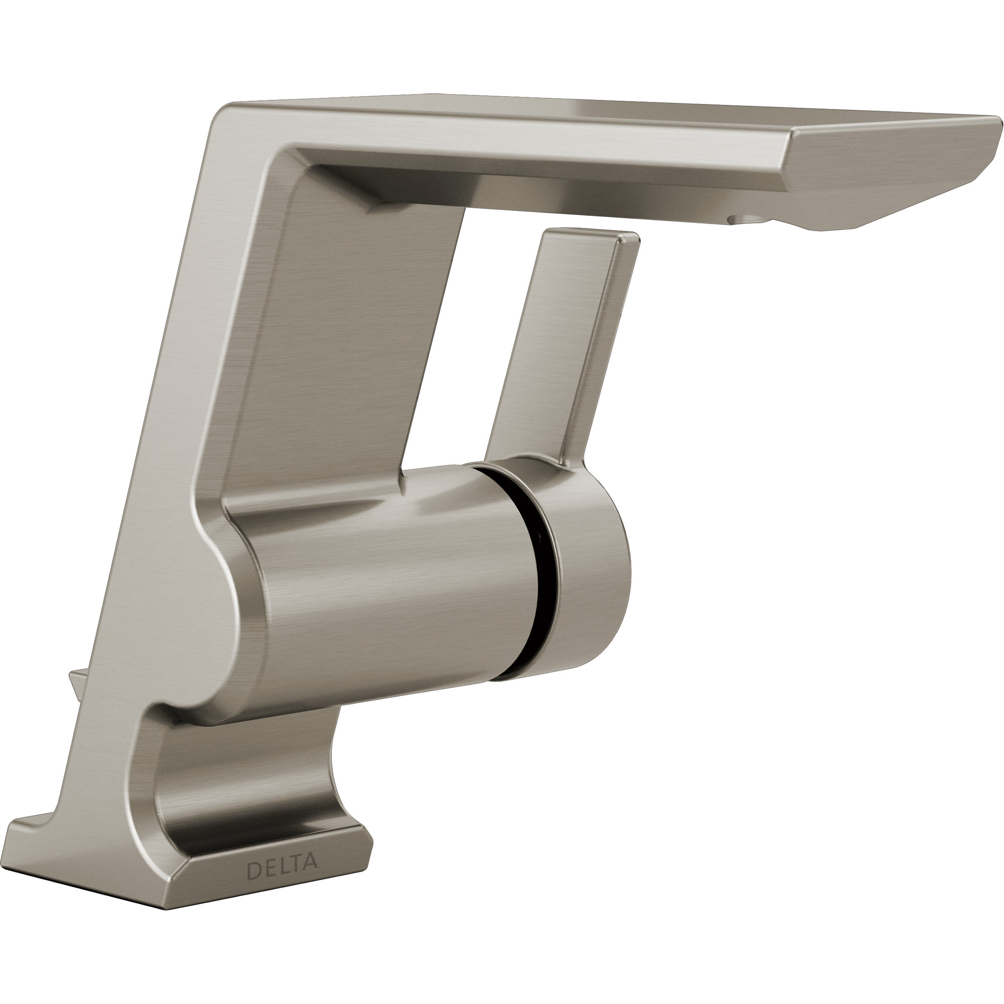 Pivotal Single Hole Bathroom Faucet, Stainless Steel
