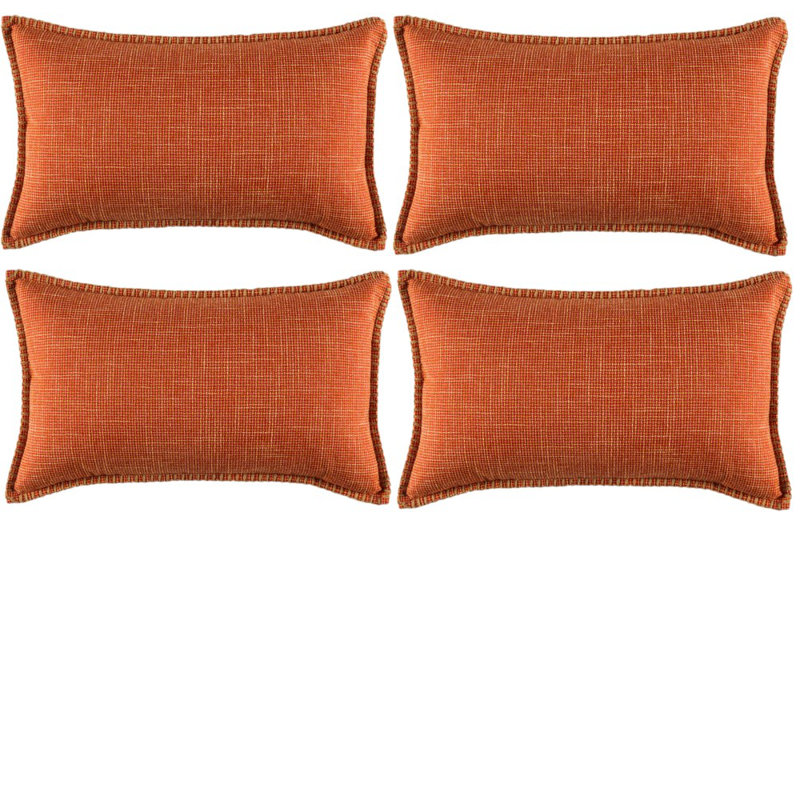 Linen Pillow Cover, Rectangle  14"H x 20"W, Gray, Polyester
