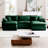 Oversized Modular Cushioned Sofa With Conversible Ottoman-106554202