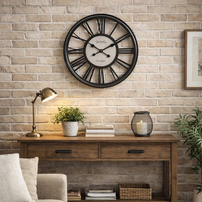 Horloge, horloge murale, ronde, transitionnelle