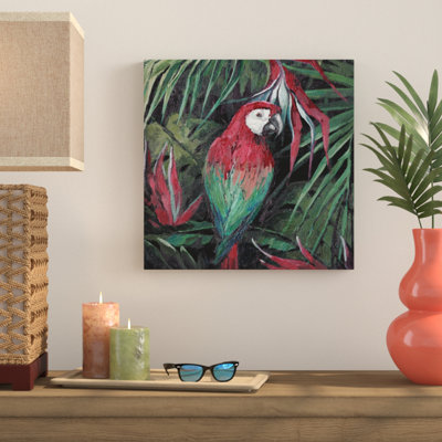 Perroquet de la jungle - reproduction sur toile