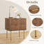 39cm W Metal Bedside Table