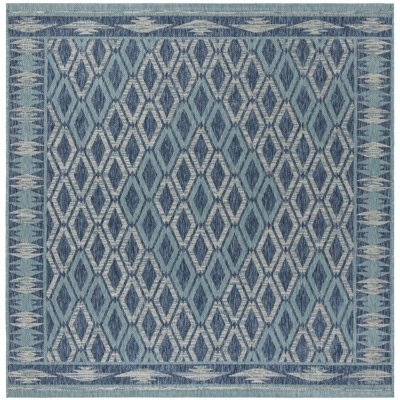 Tapis d'intérieur / extérieur à motif géométrique Amarien Performance