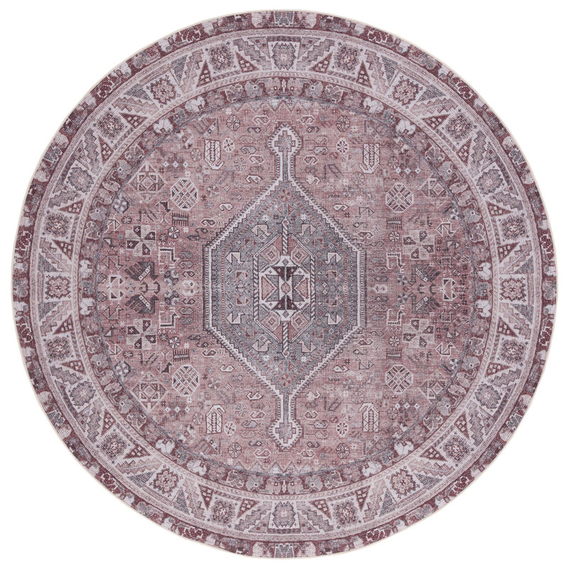 Tucson Performance Machine Washable Oriental Rug, Round 6'