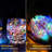 12 Pack Multi-Color Fairy Lights Battery Operated - 7Ft 20 LED Waterproof Micro Firefly Lights For Christmas Decor, DIY Craft, Wedding Table Centerpieces, Flowers-124246204