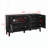 Farmhouse Fluted Sideboard with Geometric Pattern and Adjustable Shelves, a Versatile Storage Solution for Multiple Rooms-1683355102