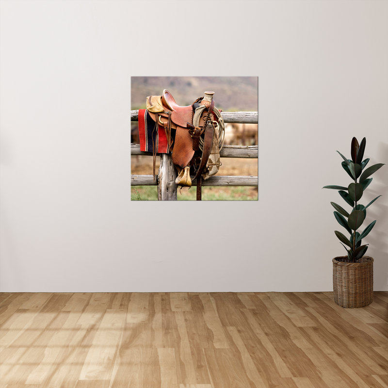 "Saddle Up" par Danita Delimont, reproduction sur toile, H 18 po x l 18 po x P 1 po