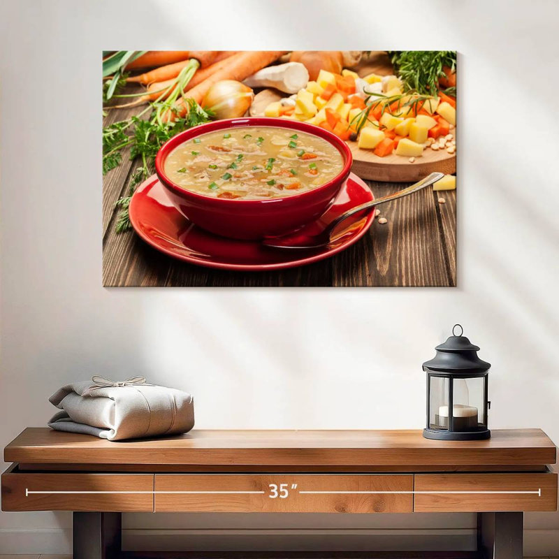 Yarlin Homemade Pea Soup, 34" H x 51" W