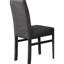 Ensemble de 2 chaises de salle à manger transitionnelles rembourrées en lin pour la maison et la salle à manger, gris anthracite-84108088-84108091