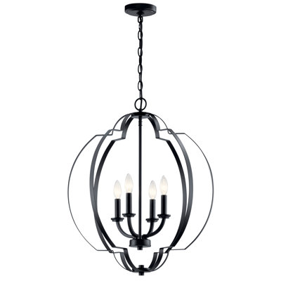 4 - Light Geometric Chandelier