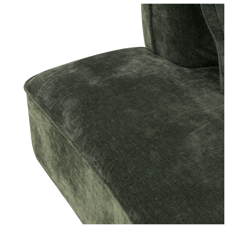 Canapé modulaire en L 122 po avec méridienne de 122 po, ensemble de 2 pièces, canapé modulaire à assise profonde pour le salon