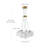 13-Copper colored dimmable glass iron pendant light