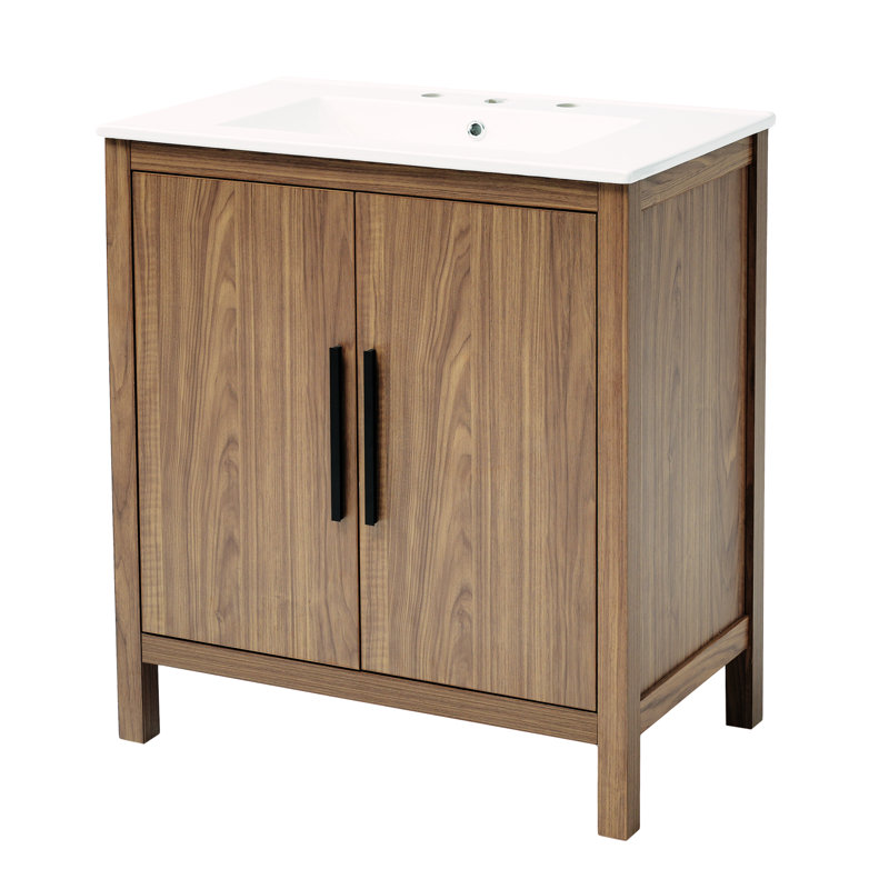 Meuble-lavabo 30 po couleur bois