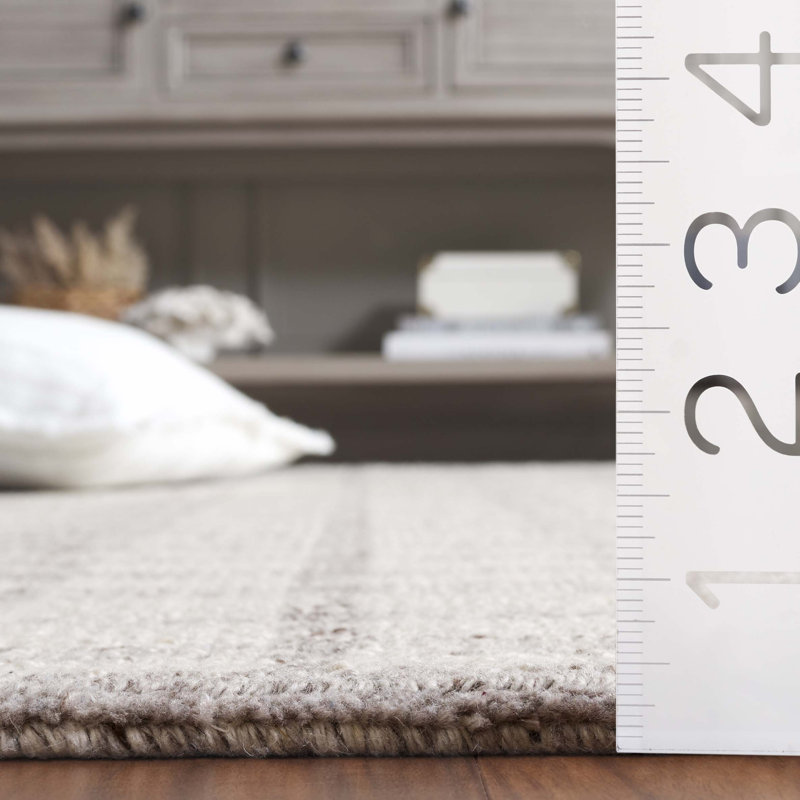 Ned Tufted Performance Plaid Rug, Square 6'