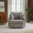 Upholstered Swivel Chair With 2 Side Pillows-213770547