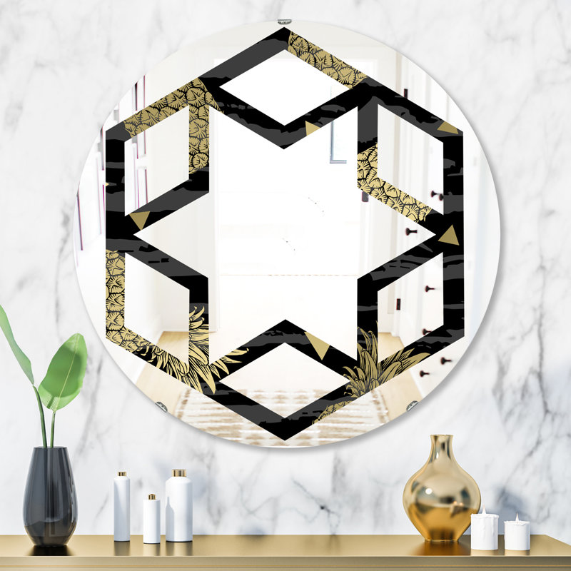 Miroir mural Hexagon Star, H 23,6 po x l 23,6 po