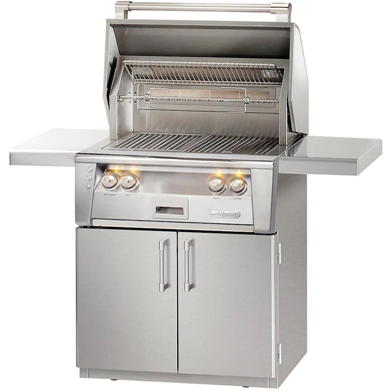 Alfresco 2 - Burner Countertop Gas Grill with Cabinet, Natural Gas