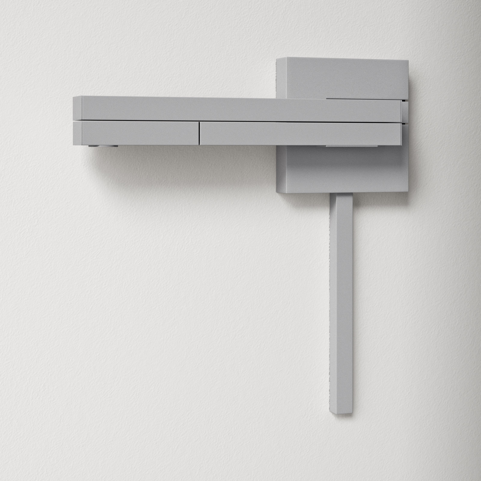 Sagie Single Light Dimmable LED Plug-in Swing Arm Sconce, Titanium