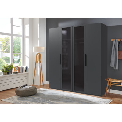 Curwensville 4 Door Manufactured Wood Wardrobe