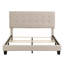 Grand lit plateforme tapissier capitonné-996810434