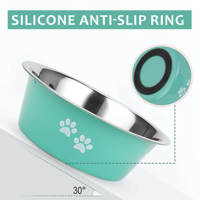 Ensemble de 2 bols en acier inoxydable pour animaux