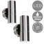Zoel Brushed Chrome 4 - Bulb Outdoor Armed Sconce-44574249