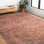 Tapis oriental rouge et bleu Torvi
