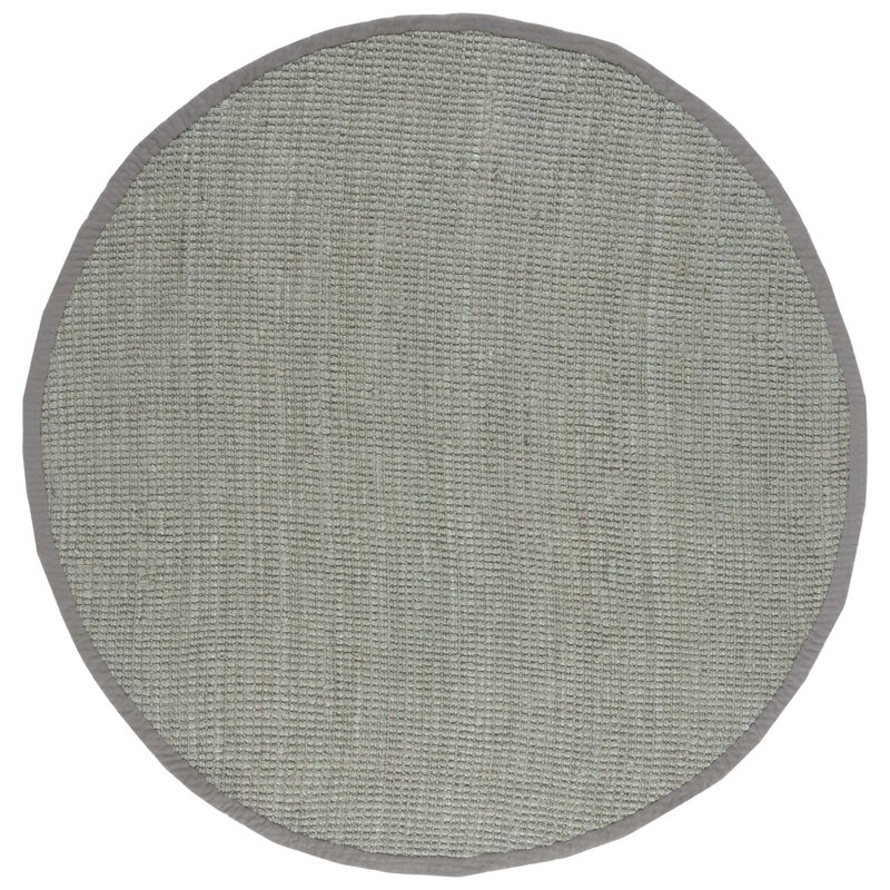 Calidia Handwoven Jute Area Rug, Rond 7 pi