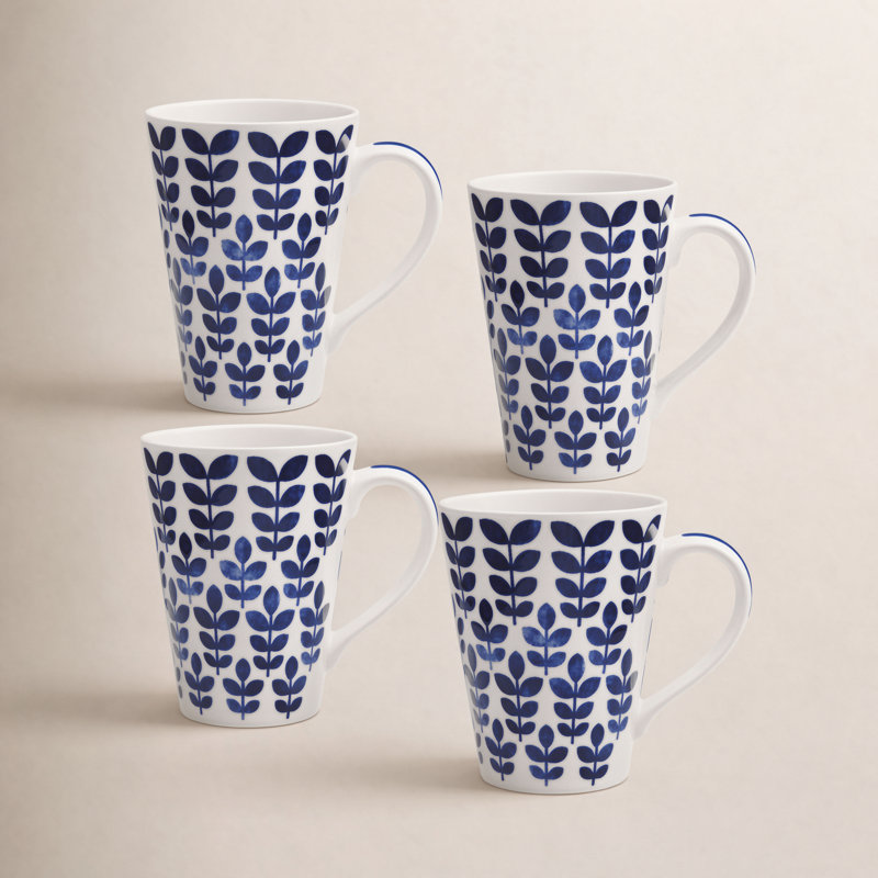 Noritake Sandefjord Mugs, 12 Oz.