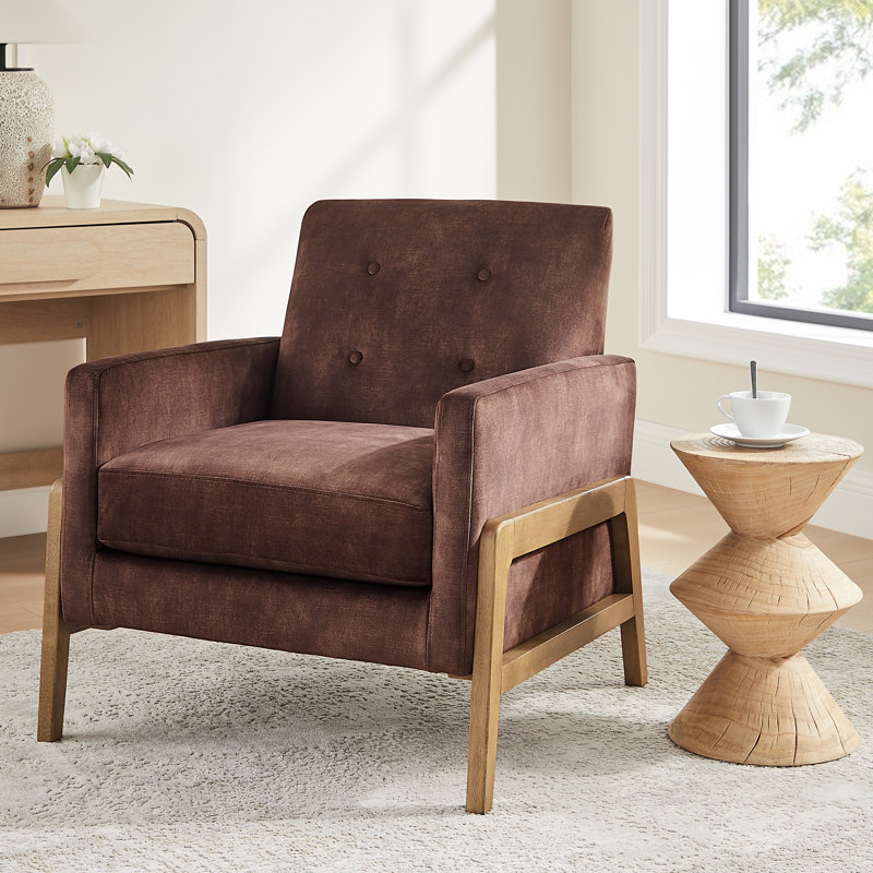 Chaise d'appoint Enni Macon, Espresso