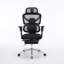 Fauteuil de bureau ergonomique avec support lombaire à massage, appui-tête 4D et accoudoirs 5D, dossier réglable haut et profondeur d'assise