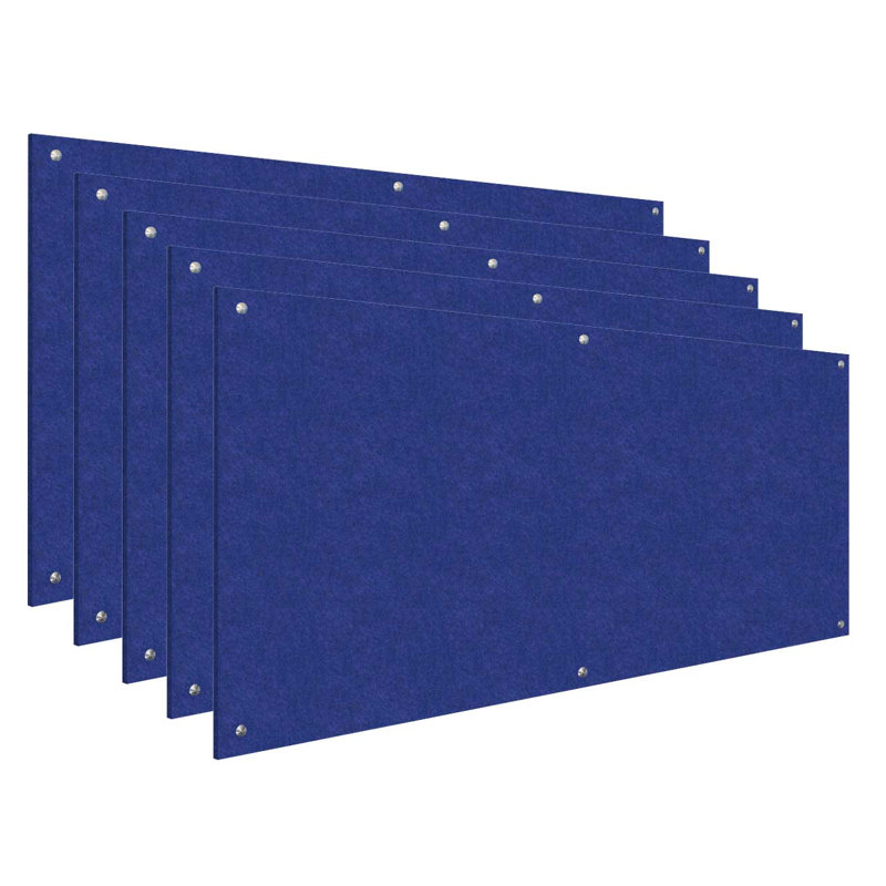 Panneaux isolants rectangulaires Soundsorb - fixation murale (paquet en vrac), H 96 po x l 48 po, Bleu