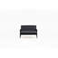 Pièce en lin gris: table basse, chaise, chaise de table en bois massif